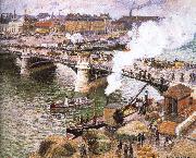 Camille Pissarro Rainy Rouen oil painting artist